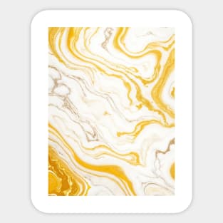 Yellow marble gradient Sticker